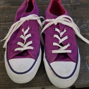 Converse purple shoes